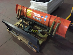 schneepflug für minibagger oder gabelstapler 190 cm leichte ausführung mod lns 190 m