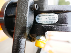 holzzange holzgreifer mit rotator für kräne und mini bagger 1 8 bis 3 5t mod dk 11c gr 30