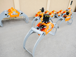 holzzange holzgreifer mit rotator für kräne und mini bagger 4 0 bis 8 0t mod dk 16 gr 55ff