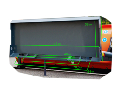 schneepflug für minibagger oder gabelstapler 190 cm leichte ausführung mod lns 190 m