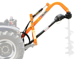 erdbohrer mit hydraulischen zylinderarm für traktoren mod l 50h