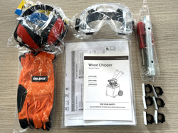 benzin häcksler schredder mit b&s motor mod dk 300 bs