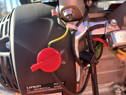 benzin häcksler schredder mit b&s motor mod dk 300 lc