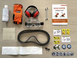 benzin häcksler schredder mit motor mod dk 900 bs