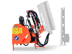 hydraulischer böschungsmulcher mit auslegearm für traktor mod merlo