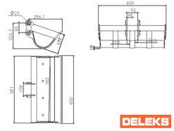 schaufel für minibagger 600
