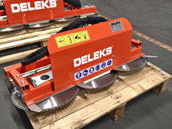 hydraulische astsage mit 3 sageblattern cutter3
