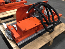 hydraulische astsage mit 3 sageblattern cutter3