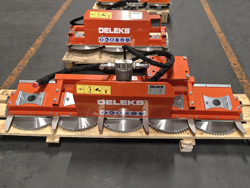 hydraulische astsage mit 5 sageblattern cutter5