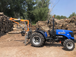 hydraulic forestry crane with log grapple for tractor crab 3000