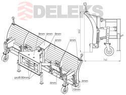 snowplough for wheel loaders ssh 04 2 6 w