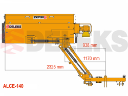 sideshift flail mower heavy offset side mulcher for tractors alce 140