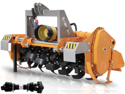 rotary tiller for tractor hydraulic offset dfh idr 135