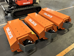 forestry mulcher of 100cm for mini excavators hydraulic shredder mod arm 100