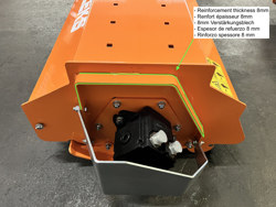 forestry mulcher of 120cm for mini excavators hydraulic shredder mod arm 120