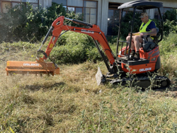 forestry mulcher of 60cm for mini excavators hydraulic shredder mod ar 60