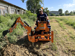 mini backhoe for universal compact tractors drs 1000t