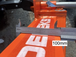 hey bale fork for small traktors dk 8