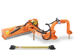 sideshift flail mower offset side mulcher for tractors deleks