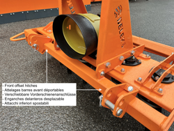 adjustable power harrow for tractors kr 120r