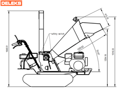 petrol chipper shredder dk 1000t