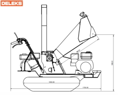 petrol chipper shredder dk 1000t