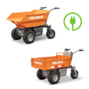 minidumpers battery powered electric wheelbarrows