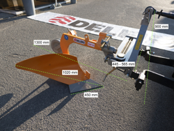 charrue simple dp 35 pour tracteur avec réglage de l inclinaison