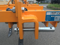 cultivateur déchaumeur 5 dents largeur 120cm pour tracteur kubota iseki etc mod de 120 5