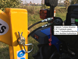 grue hydraulique pour micro tracteurs comme kubota iseki mod el 200