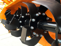 rotovator série lourde pour tracteur largeur de travail 180cm mod dfh 180