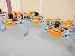 grappin avec rotateur 3 tonnes pour pelles et grues mod dk 16 gr 30f