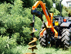 tarrière hydraulique pour attelage 3 points tracteur modèle l 50h