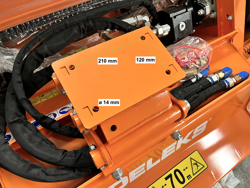 broyeur hydraulique pour mini pelle de 80cm modèle arh 80