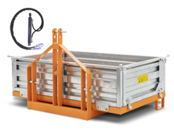 bennette de transport basculante pour tracteur mod t 2000 h