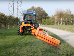 broyeur d accotement latéral dragon 200 à marteaux pour tracteur