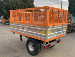 remorque tri benne agricole pour tracteur 2 tonnes modèle rm 14t3s