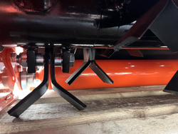 epareuse hydraulique pour tracteur avec broyeur ou taille haie mod merlo