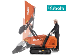 minidamper a moteur kubota m8000