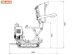 minidamper a moteur bs v3000h