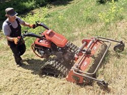 motoculteur reversible sur chenilles moteur loncin essence