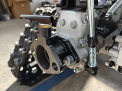 motoculteur reversible sur chenilles moteur loncin essence