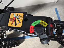 motoculteur reversible sur chenilles moteur loncin essence