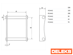 godet pour mini pele s100 800sts30