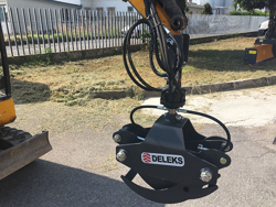 tømmerklo med rotor for minigravere og skogskraner dk 10 gr 10