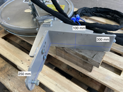 universal skive formet kantklipper pa arm for slagklipper