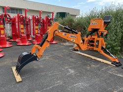 universal bakmontert traktorgraver med grabb mod drs 2000