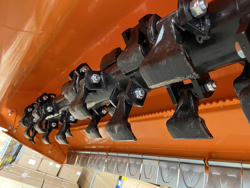 slagklipper med hydraulisk sideforskyvelse for traktorer mod jaguar 170