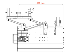 slagklipper 140cm beitepusser med justerbar sideforskyvning flerbruks med hammerslager lince sp140