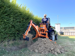 backhoe for traktor drs 1000